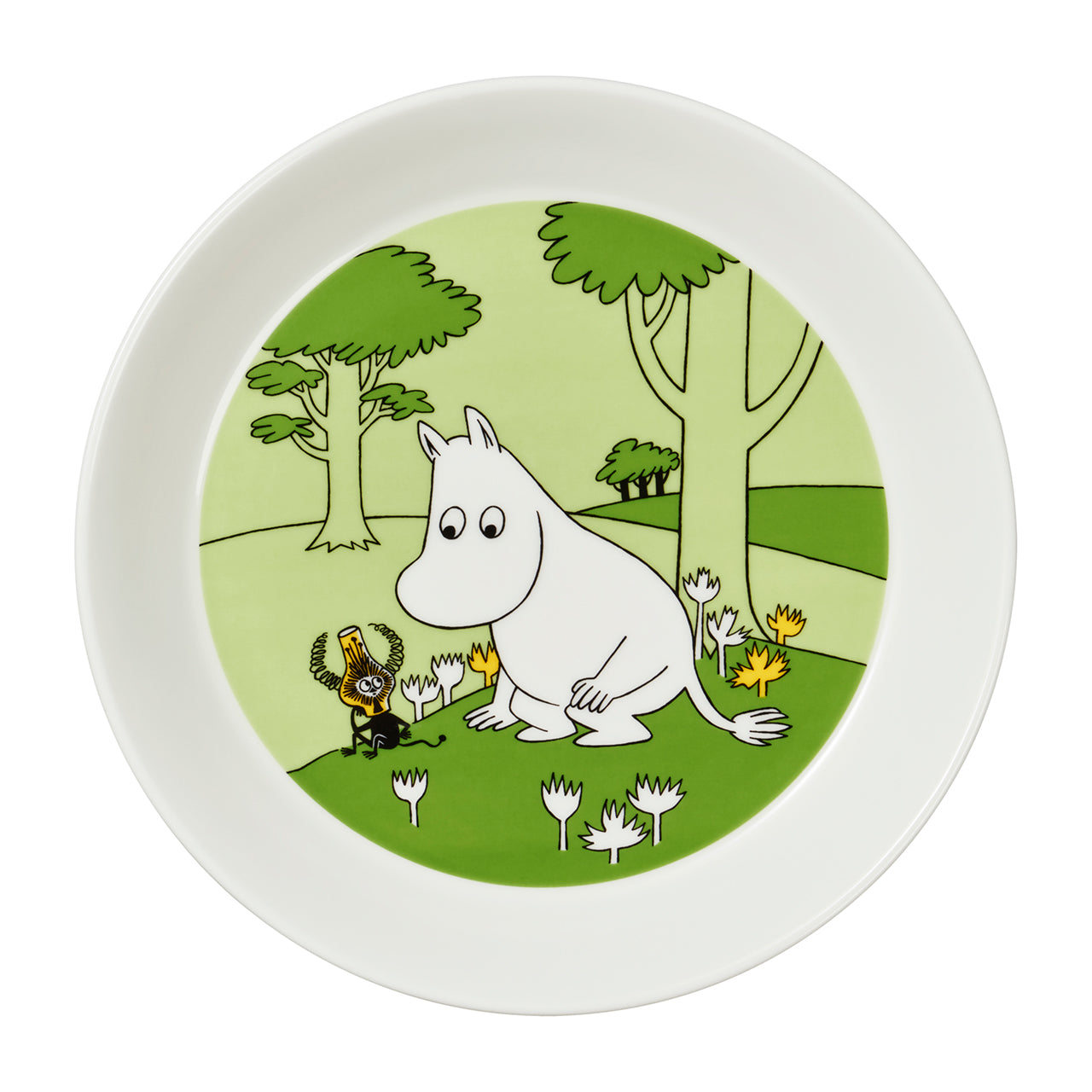 Moomin plate 19cm Moomintroll grassgreen | Moomin Arabia