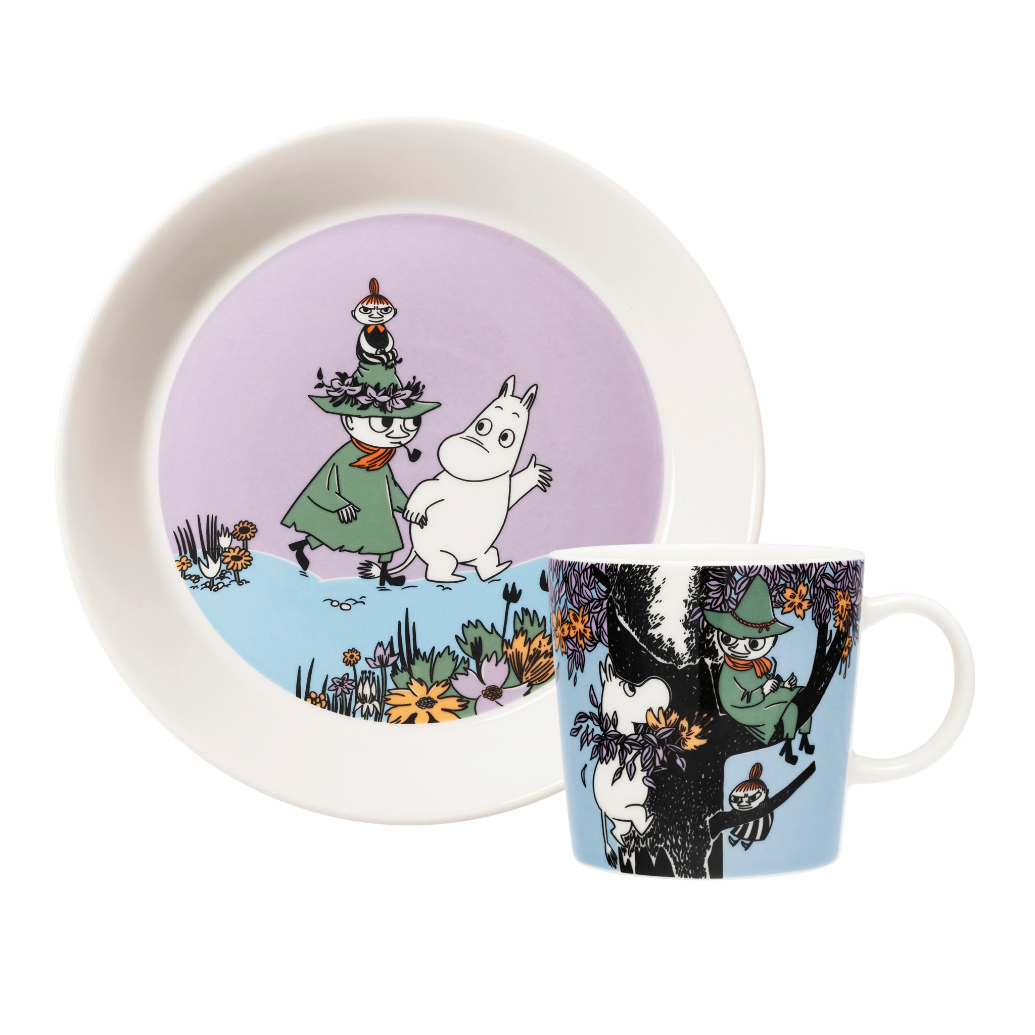 Moomin set mug & plate Friends Forever | Moomin Arabia
