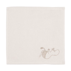 Håndkle 25x25cm Mummitrollet hvit - Nyt mykheten med et sjarmerende mummihåndkle. På illustrasjonen finner du Mummitrollet.