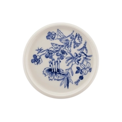 Mini plate 12cm Haru - The harmonious blue and white collection is an ode to Tove Jansson’s life and work. The design is inspired by the soft, tactile forms of the rocky island of Klovharun, where Tove spent ...