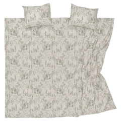 Bäddset 240x210cm Trädgårdsfest beige - Vågar du sova med tigrarna? Muminmamman planterar tropiska frön som förvandlar Mumindalen till en djungel. ... Tigrarna känner sig precis som hemma i den täta djungeln.