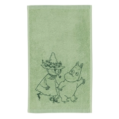 Hand towel 30x50cm Friends Forever - The Friends Forever collection celebrates Snufkin, Moomintroll, and Little My – a curious bunch always ... The illustration captures the moment when Snufkin returns to Moominvalley and the ...