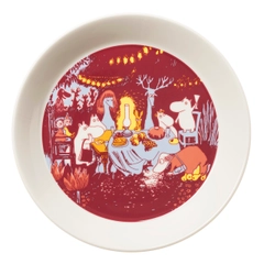 Plate 19cm Festive Moments - Celebrate the Moomin 80 anniversary in a Moominous way with fireworks and pancakes! The Moomin 80 Festive Moments collection celebrates togetherness and friendship.