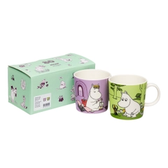 Mug 0,3L Snorkmaiden 80 & Moomintroll 80, 2pc - Celebrate the 80th anniversary of the Moomins and eighty years of Moomin stories with a set of two limited-edition Classic mugs, featuring a bottom stamp and a gift box.
