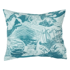 Pillowcase 50x60cm Sailing - Enjoy sweet dreams with a Moomin pillowcase. Moominpappa's love for the sea and adventure is highlighted in the Sailing bed linen pattern.