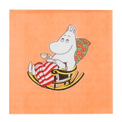 Paper napkin 33cm Moominmamma - Bring a dash of Moomin magic to your servings. In the napkin's illustration you'll encounter Moominmamma. ... But she also knows how to enjoy life.