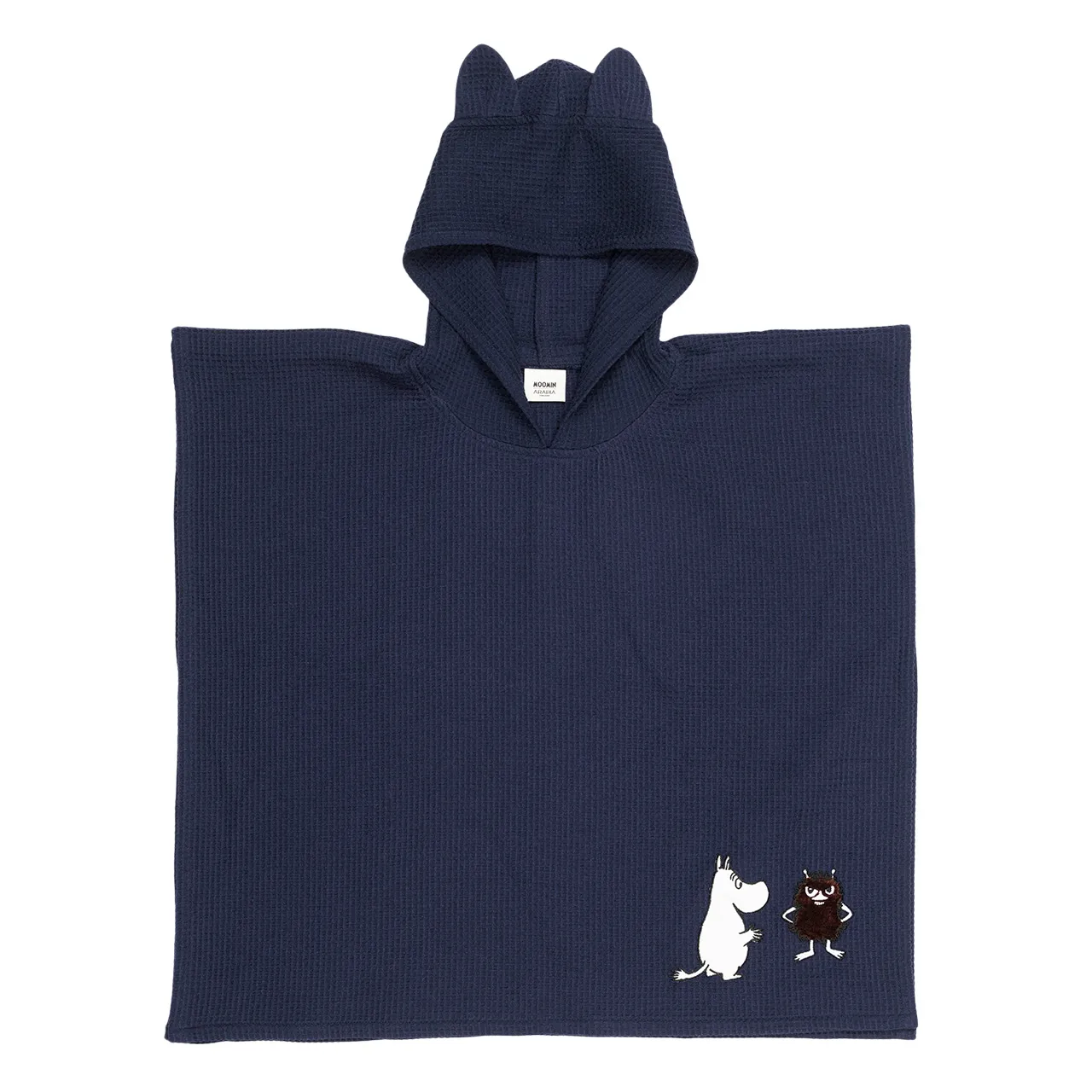 1077450_Moomin kid's poncho navy blue GOTS_1.jpg