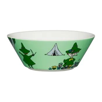 Muminskål 15cm Snusmumriken grön
