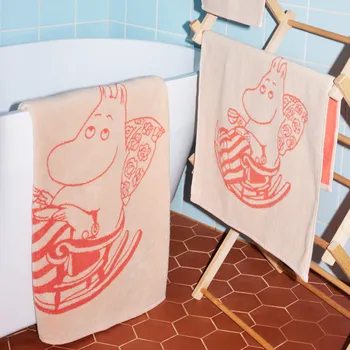 Moomin bath towel 70x140cm Moominmamma peach