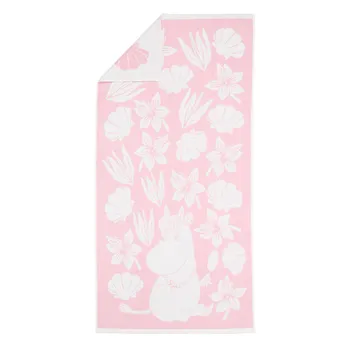 Mummi badehåndkle 70x140cm Skjell rosa