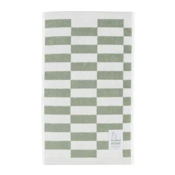 Moomin hand towel 30x50cm Checks green