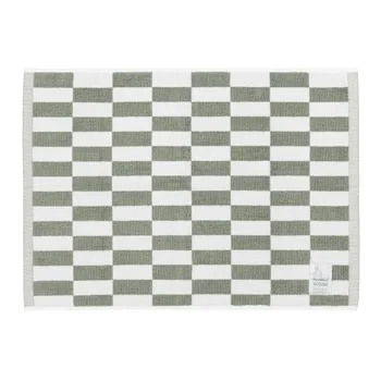 Mummi badematte 50x70cm Ruter grønn