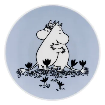 Moomin mini plate 10.5cm Love blue