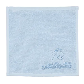 Muumi pyyhe 25x25cm Rakkaus sininen