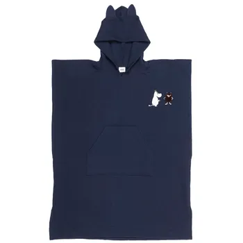 Mummi voksenponcho marineblå