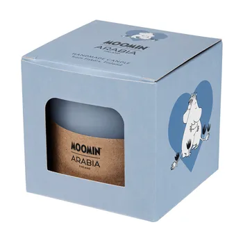 Moomin pillar candle 7cm Blue love