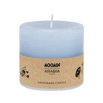 Moomin pillar candle 7cm Blue love