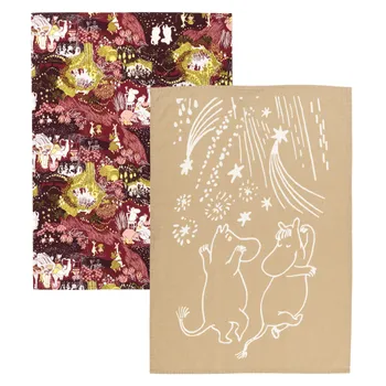 Moomin kitchen towel set 50x70cm Festive Moments