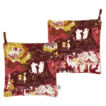 Mumin grytlappar st 22x22cm Festliga Stunder