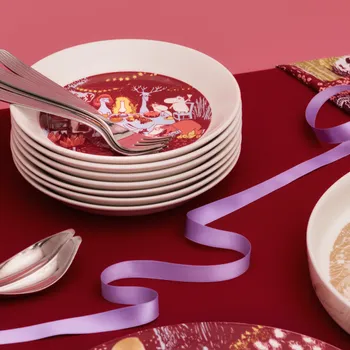 Moomin plate 19cm Festive Moments