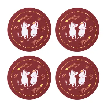 Moomin coaster set 4pc Festive Moments