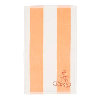 Moomin hand towel 30x50cm Snorkmaiden peach stripes