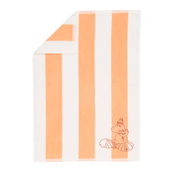 Moomin hand towel 50x70cm Snorkmaiden peach stripes