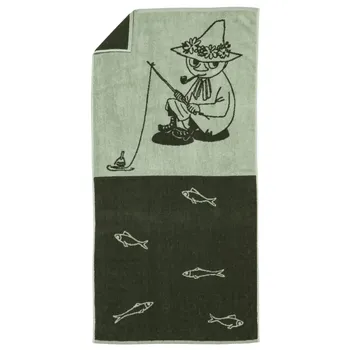 Moomin bath towel  70x140cm Snufkin green
