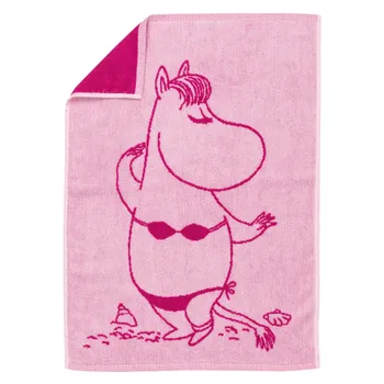 Mumin handduk 50x70cm Snorkfröken rosa