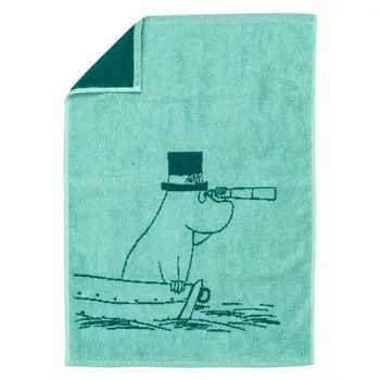 Moomin hand towel 50x70cm Moominpappa teal