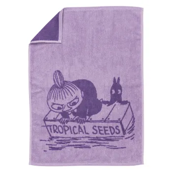 Moomin hand towel 50x70cm Little My purple