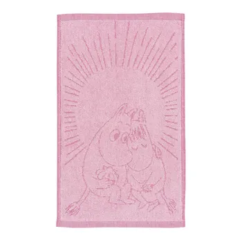 Mummi håndkle 30x50cm Kjærester rosa