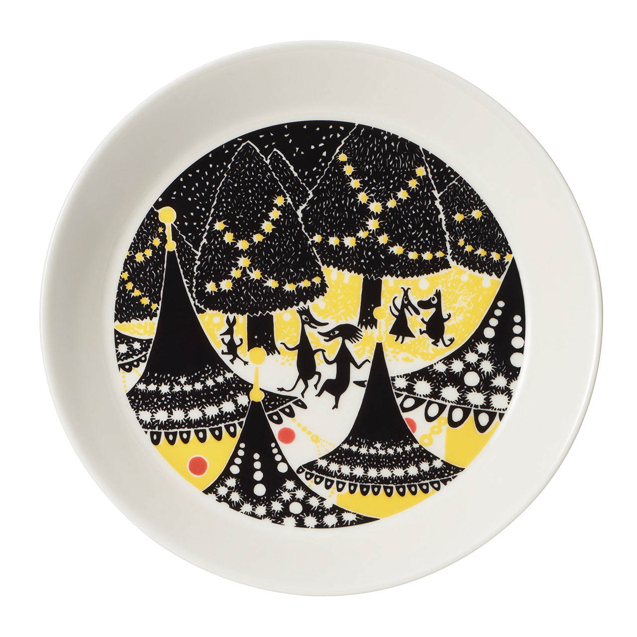 Moomin plate set 19cm Yellow & Hurray