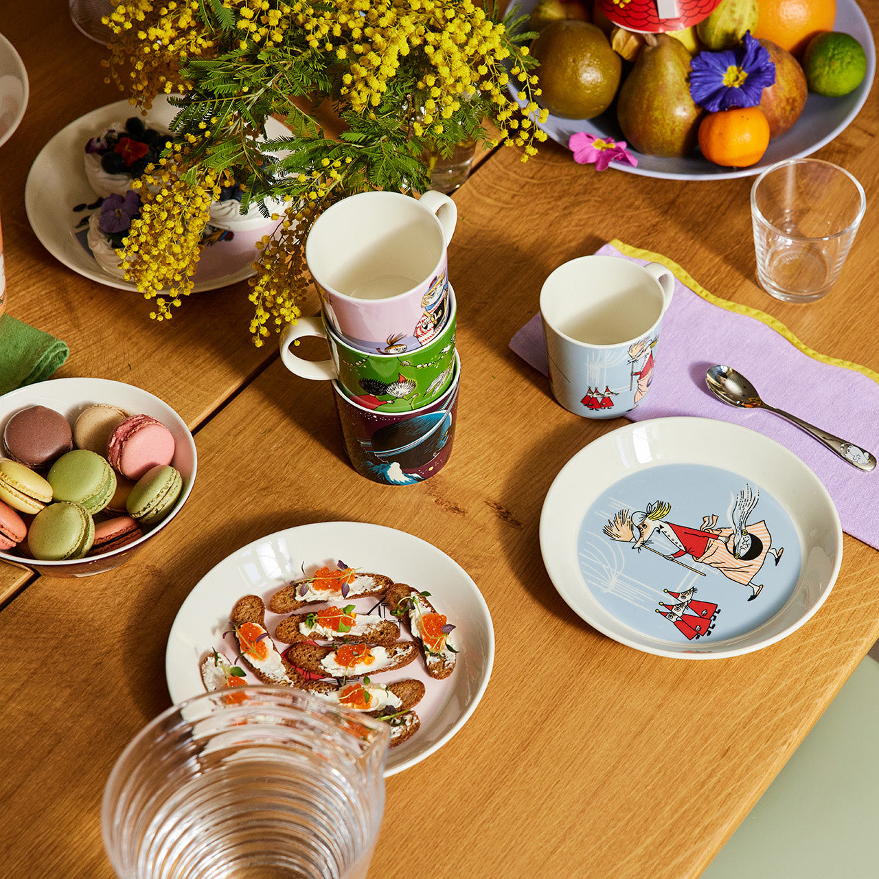 Moomin plate 19cm Fillyfjonk grey | Moomin Arabia