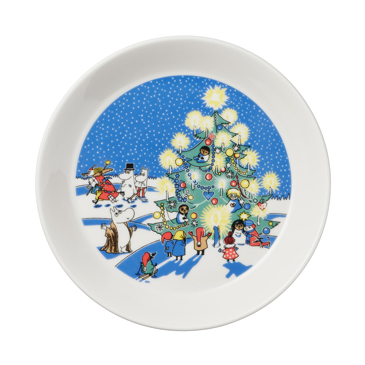 Moomin plate set 19cm Drawing &Christmas | Moomin Arabia
