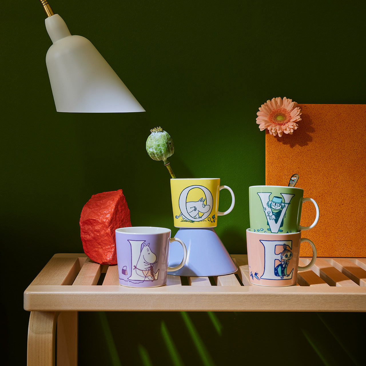 Moomin mug 0,4L ABC L | Moomin Arabia