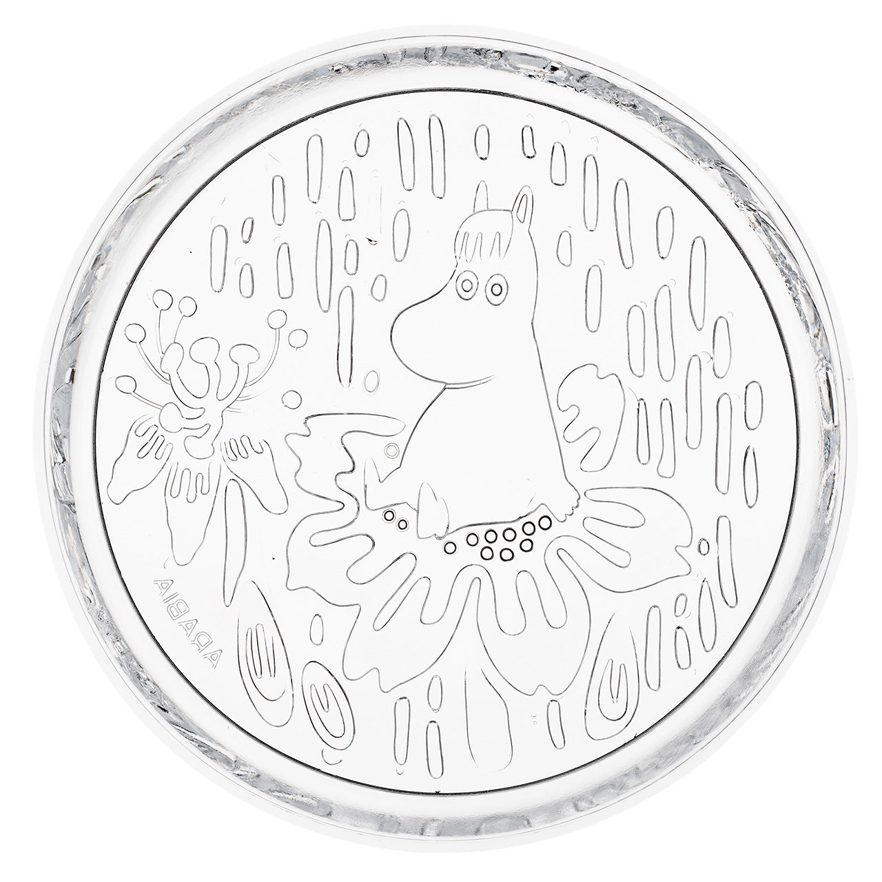 Moomin plate 155mm clear