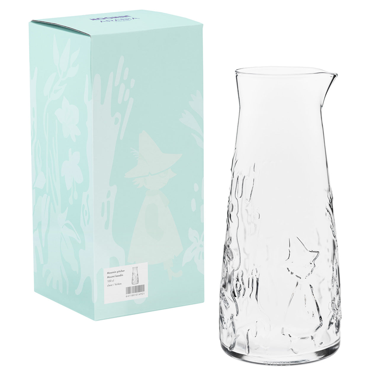 Moomin pitcher 100cl clear | Moomin Arabia