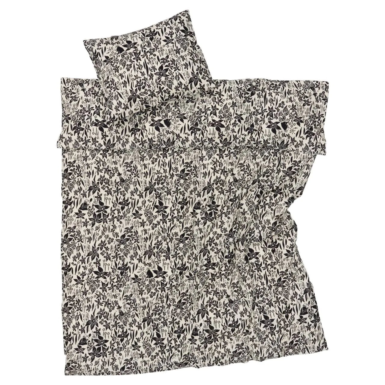 Moomin bedset 140x200cm Lilja black&white