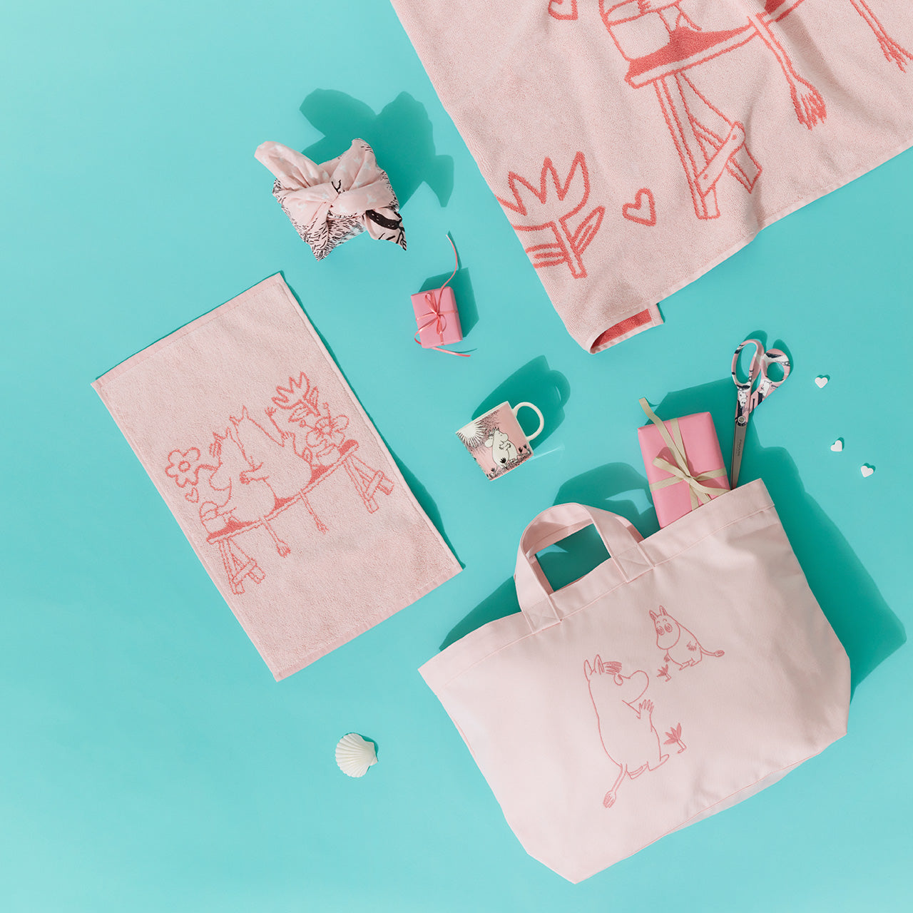 Mummi håndkle 30x50cm Kjærlighet