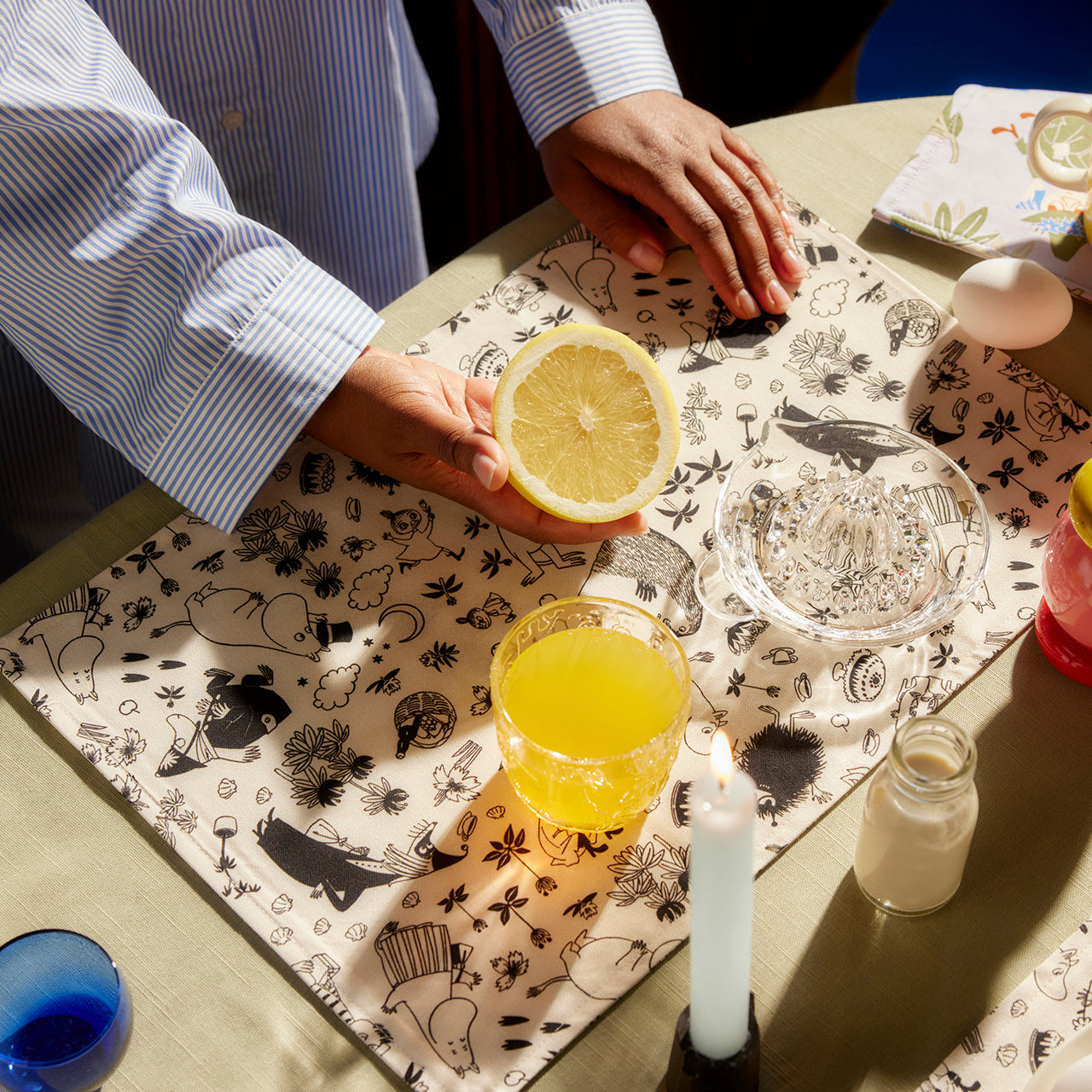 Moomin tablemat 31x46cm off-white