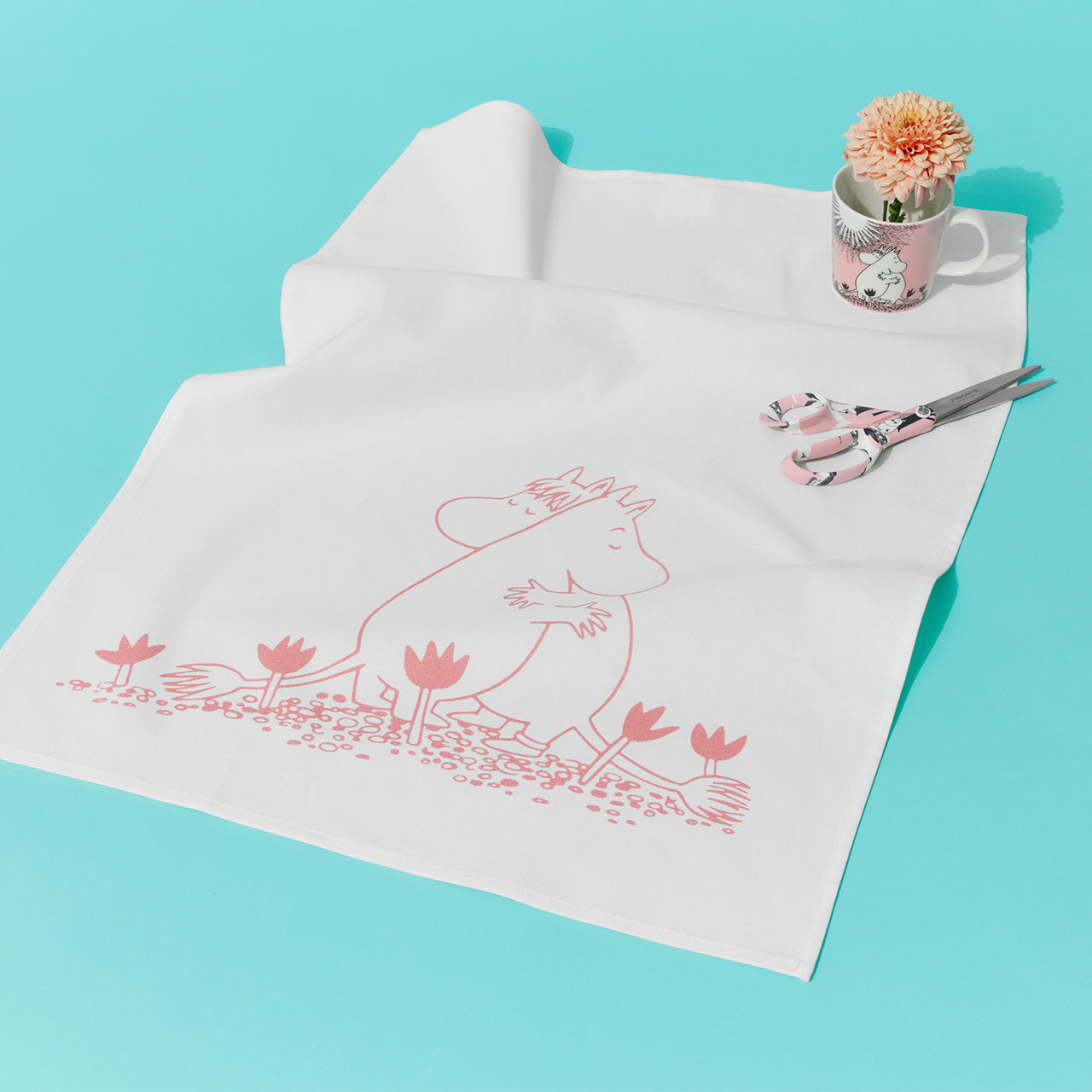 Moomin kitchen towel 50x70cm Love