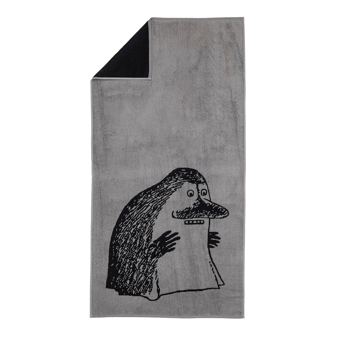 Moomin bath towel 70x140cm The Groke grey