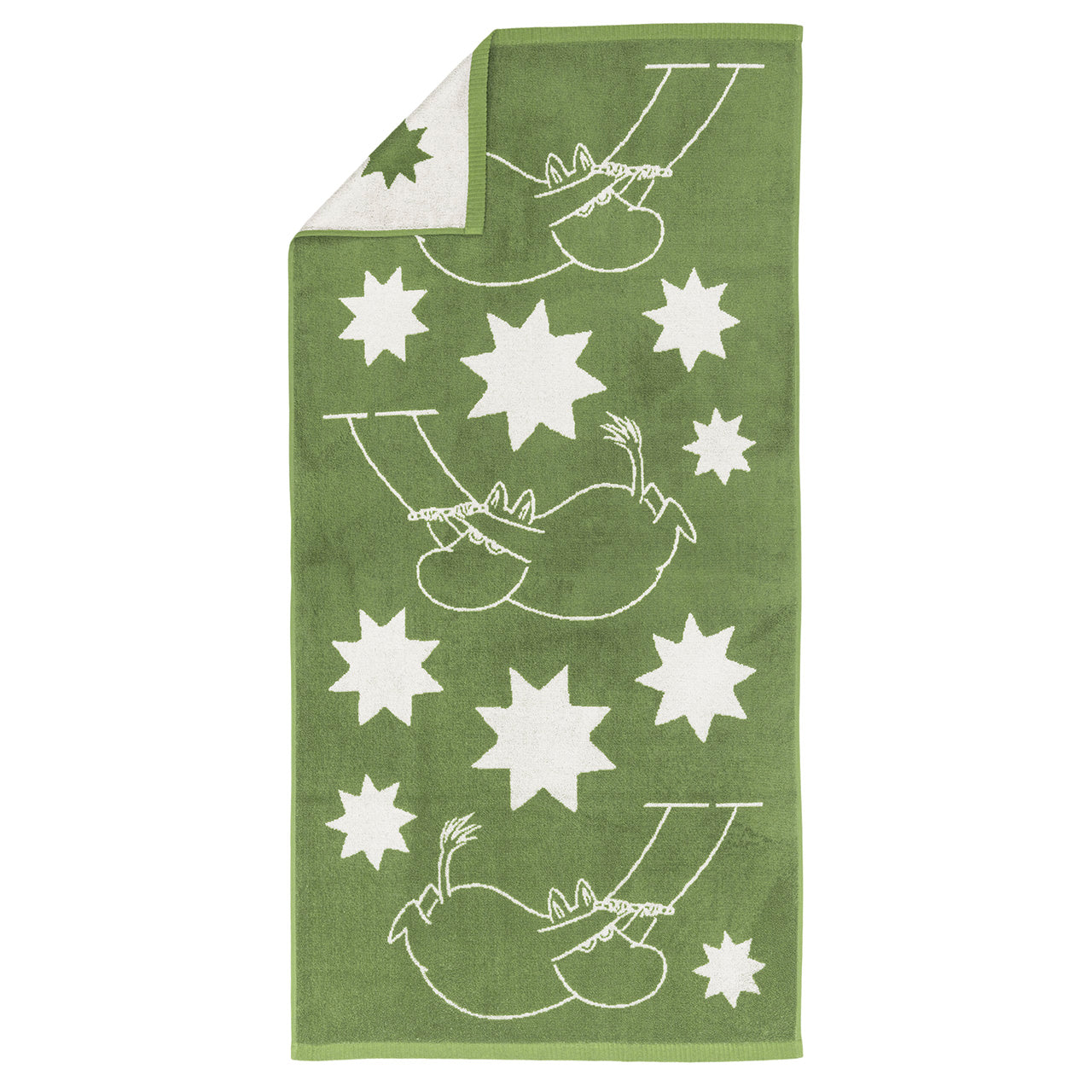 Moomin bath towel 70x140cm Stars green