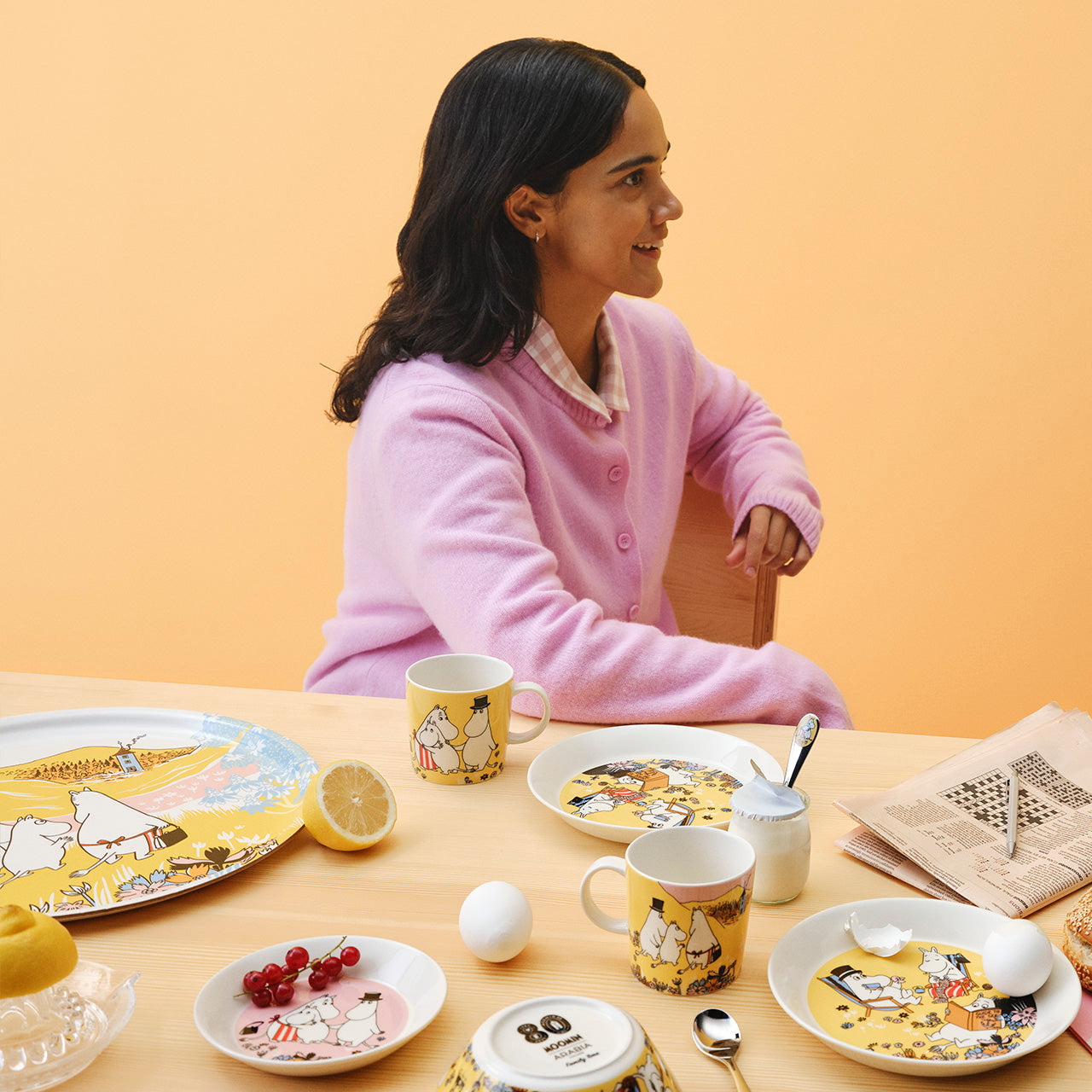 Moomin tray 35cm Family Time 80