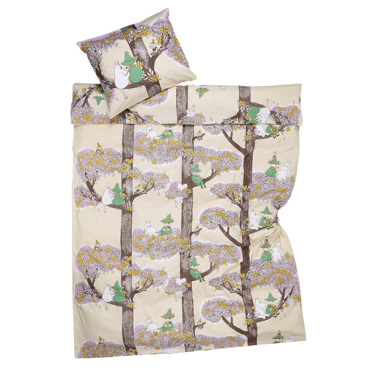 Muumi pussilakanasetti 150x210cm Sydänystävät