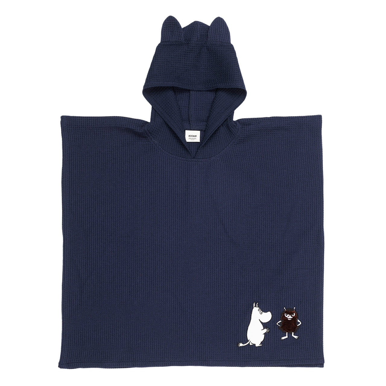 Moomin kid's poncho navy blue