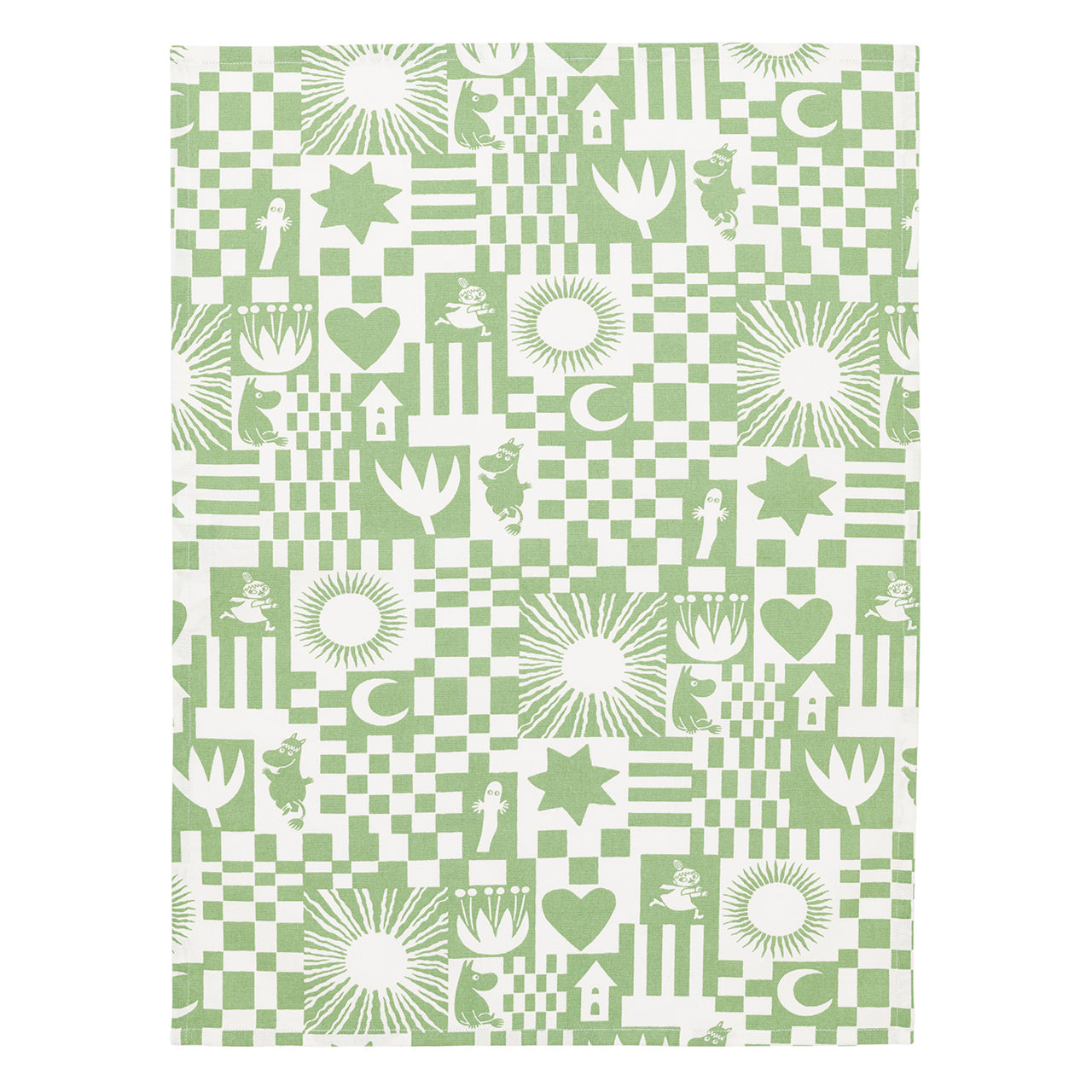 Mummi kjøkkenhåndkle sett 50x70cm Fest grønn