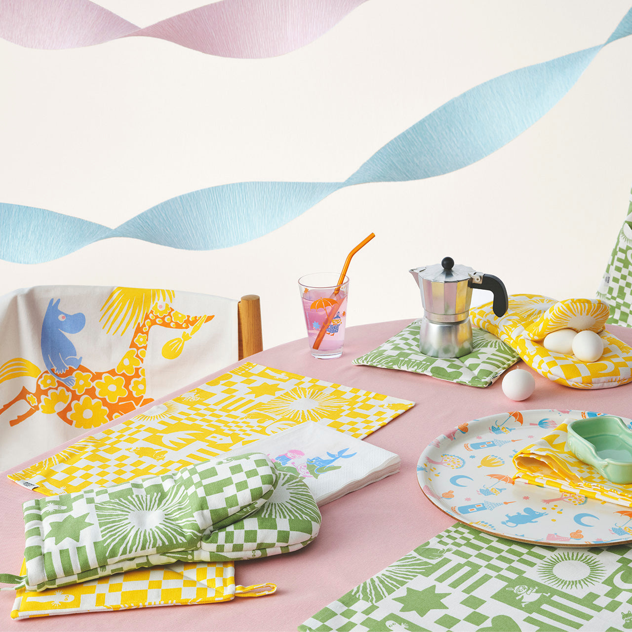 Mummi gryteklut sett Fest gul