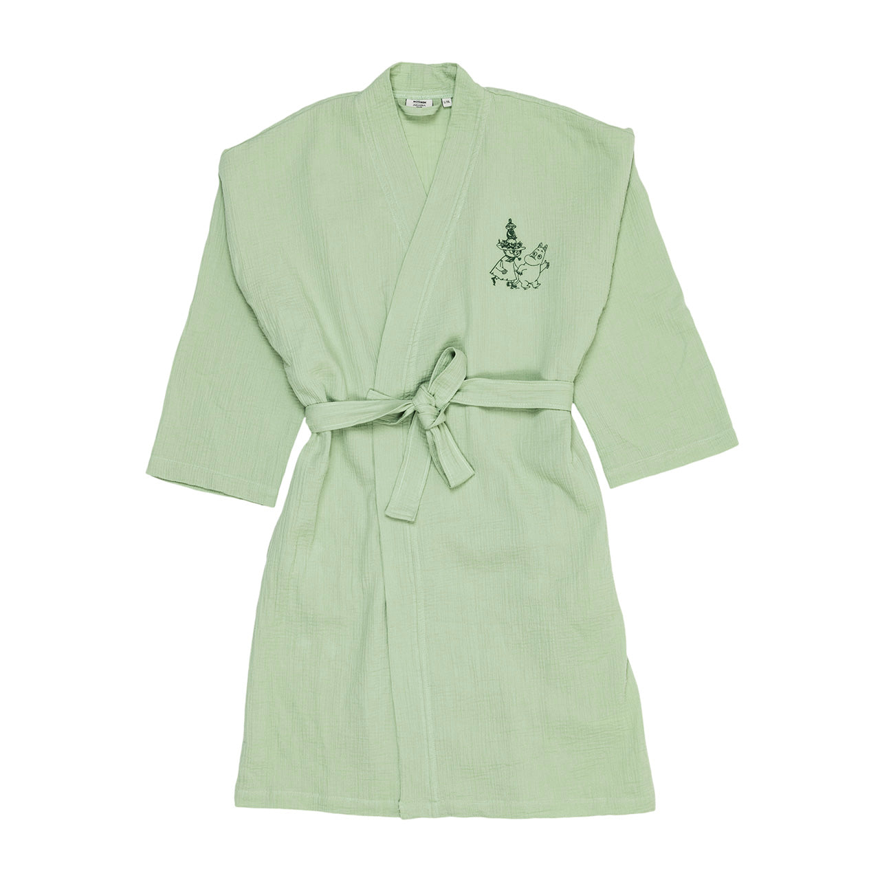 Moomin muslin bathrobe L/XL green